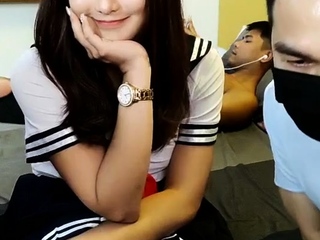 Busty teen brunette fucks large black cock