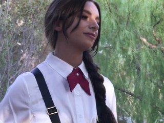 Dyke collegeuniform teens sapphic tribbing right after fingering