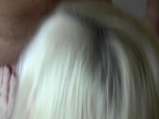 Grandma slut providing head