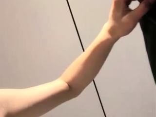 Horny japanese teen gagging for large asian cock in her throat