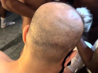 Skinny brunette MILF sucks and fucks a huge cock