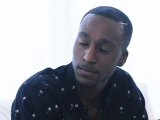 Straight Ebony jock seduced into rimjob and threeway