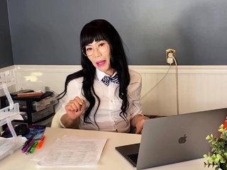 Tiny tit brunette sucks a major cock hardcore