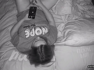 watching my stepsister toying and cumming