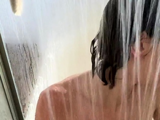 Attractive webcam brunette with huge boobs