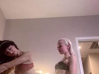 Blonde brunette lesbians flaming pussy licking fingering