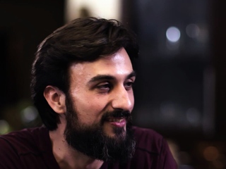 Guy ready unique dinner for couple