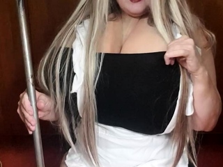 Nasty housemaid desires to be fucked