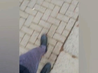 Public sex butt plug blowjob ending ends in mouth