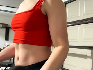 Smaller tit brunette teen fucks a large cock