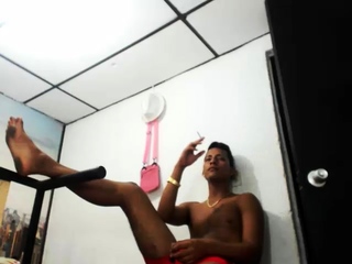 Tiny tits shemale drilled in ass