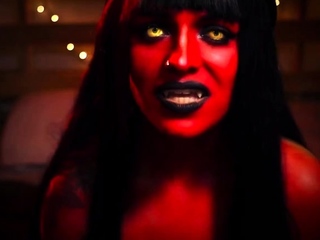 Cute curly brunette solo webcam masturbation