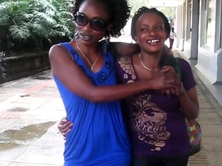 Horny MILFS Lesbian Flirting In Public in Africa