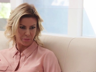 Hot redhead gets licked by milf