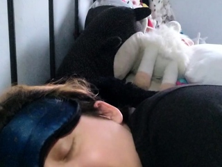 Initial time amateur brunette solo with dildo