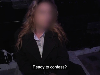 Pickup blindfolded bigass babe fucked in van by fake priest