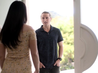 Wet MILF stepmom tit fucked by stepson