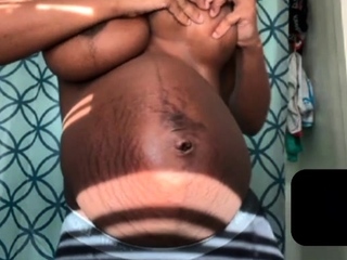 An attractive blonde with huge boobs and attractive masturbate