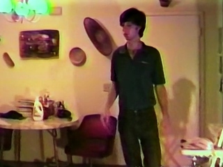 Brunette plays with her hairy pussy then gets fucked