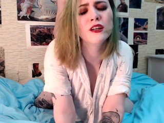 Fucked me so tough that I bit my lip and dropped the cam (fac