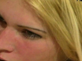 German skinny blonde mistress get fucked from slave