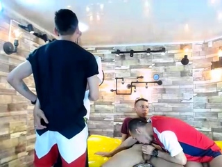 Hot Twink Bathhouse Group Sex