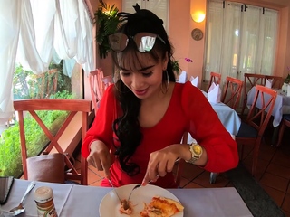 Huge tits Thai amateur girlfriend hot sex