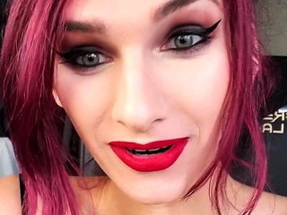 Amateur brunette Michelle with tiny tit