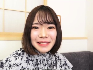 Ayumi spreads wide so he could play with her pussy by means of