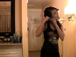 Cute amateur teen reality gangbang