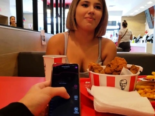 Cute Genuine Girl Public Lush Handle Gets Fucked