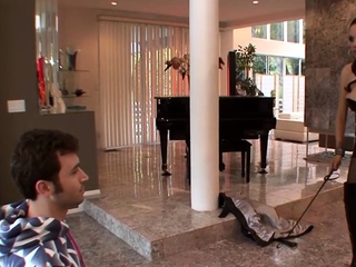 Dominant latex busty MILF fucked by BWC