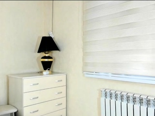 Horny busty blonde babe with large boobs