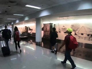 Large ass Thai GF fucked immediately after travelling