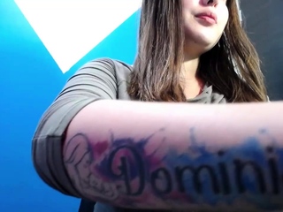 Major boob brunette masturbates on webcam