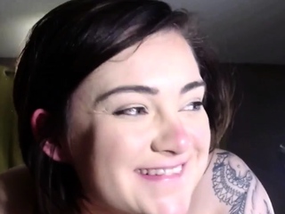 Pale amateur teen brunette Lynn Enjoy