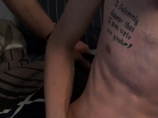 Twink Lucifer shoves his cock into his boyfriends ass