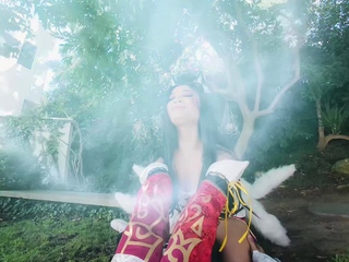 VR Conk Avery Black as hot fox with nine tails Ahri