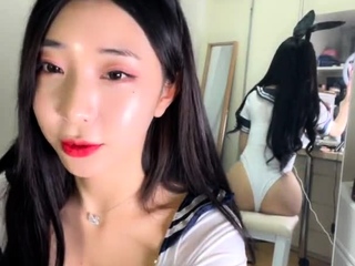 Webcam Asian chick anal masturbation tease