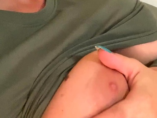 Wet tattooed raven babe Sahron with large boobs masturbates