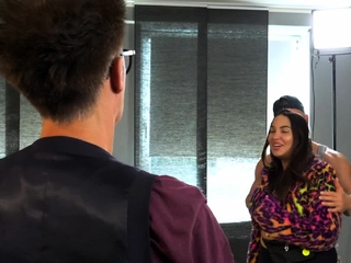 Fats assed brunette goddess will get double fucked