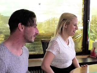 German Instructor Seduce Curvy Teen to Fuck at Residence Lesson