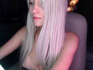 Busty Blonde Babe Strip and Masturbate Hardcore