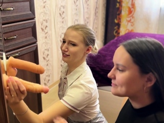 I educate my buddy about lesbian pleasures