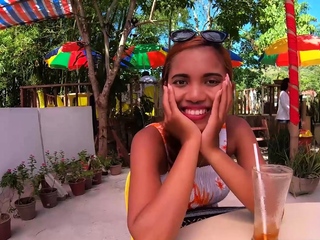 Massive ass Thai newbie girlfriend doggy