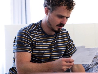 Redhead stepmother has a bunny uniform