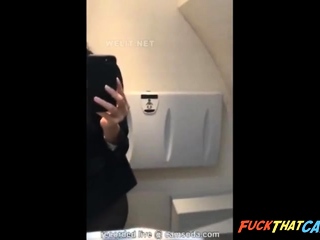 scorching flight attendant livestreams scorching cam present