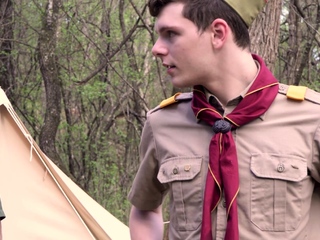 ScoutBoys – cute ScoutBoy fucked in forest tent by chief
