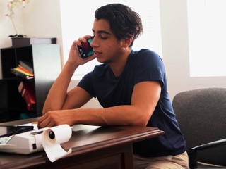 Stepson anal rides his personal stepdad on prime of an workplace desk!