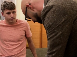 Teen stepson tries all of the intercourse toy of his Homosexual stepfather